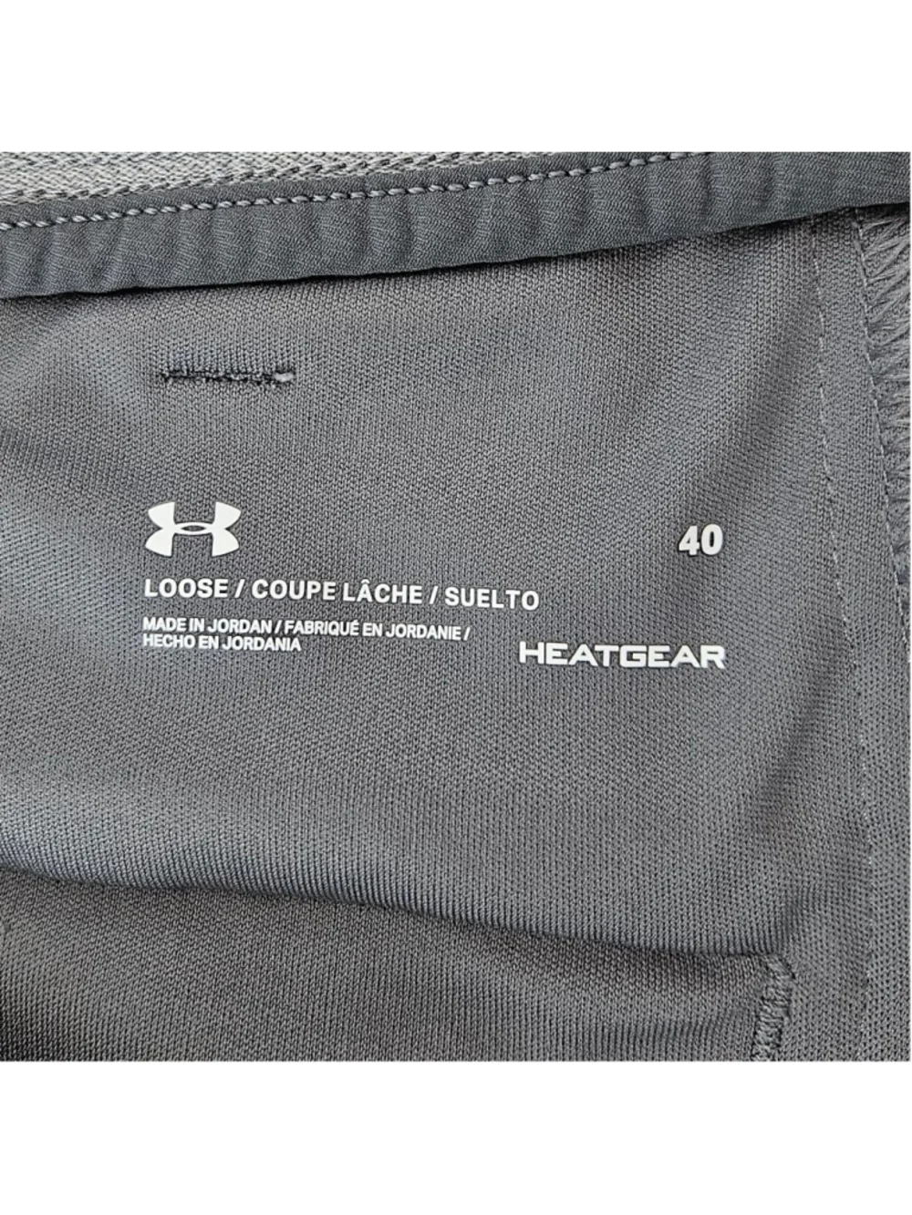 Under Armour Men's Gray Flat Front Loose Fit Golf Performance Shorts Waist 40